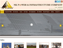 Tablet Screenshot of nkpowerinfra.com